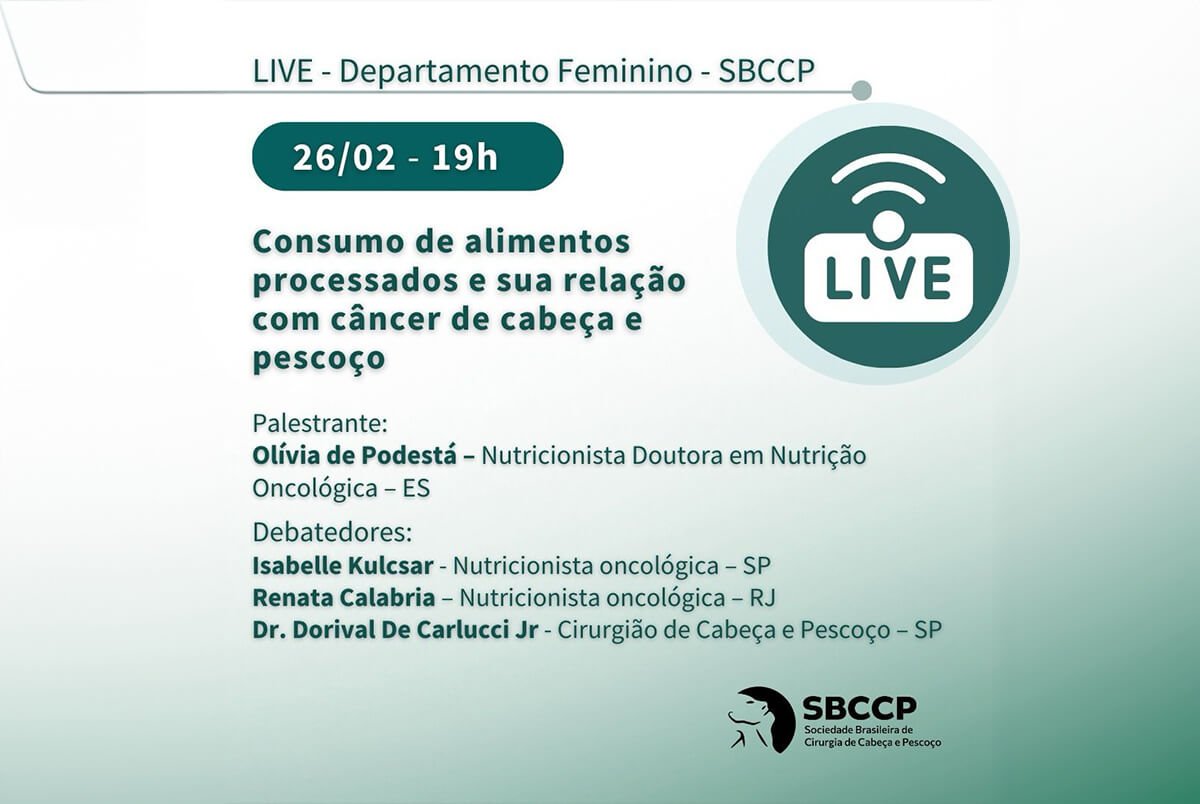 LIVE - Consumo de alimentos processados e sua relação com câncer