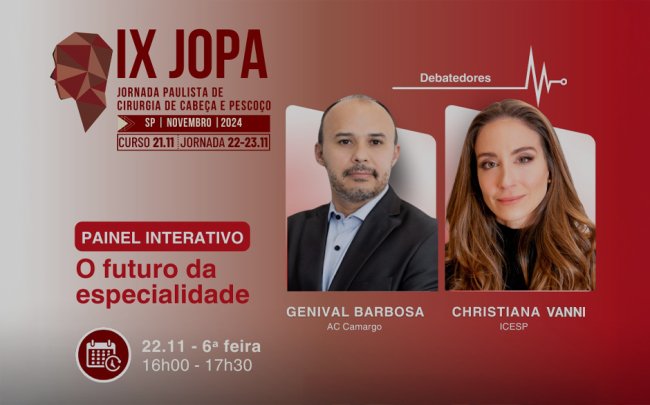 Dra. Christiana Vanni na Jornada Paulista de Cirurgia de Cabeça e Pescoço