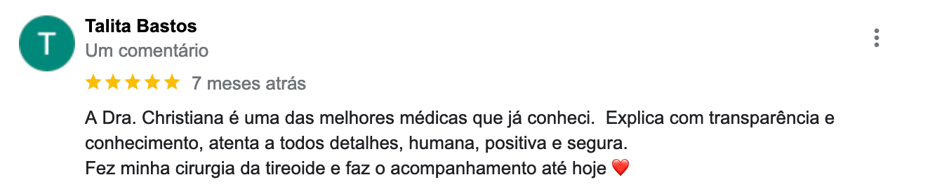 depoimentos de pessoas que fizeram cirurgia de tireoide