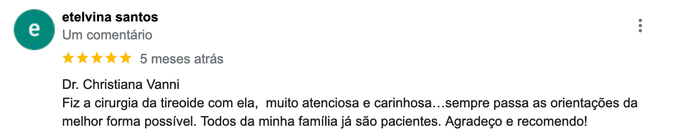 depoimentos de pessoas que fizeram cirurgia de tireoide