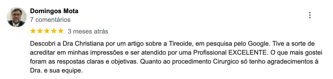 depoimentos de pessoas que fizeram cirurgia de tireoide